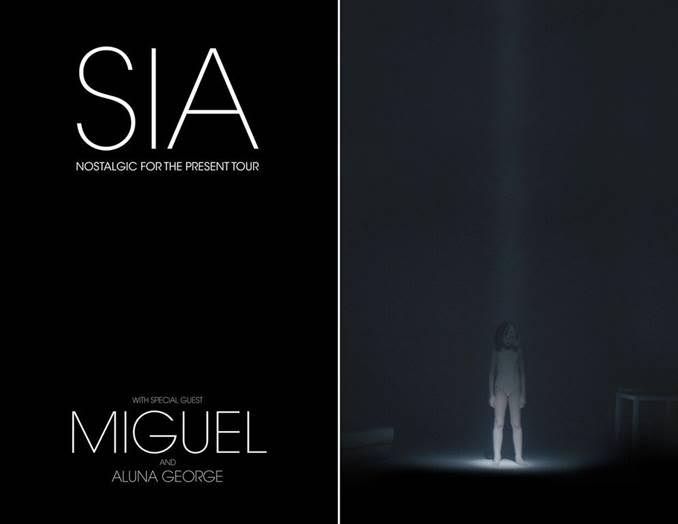 Sia - Nostalgic For The Present Tour - poster