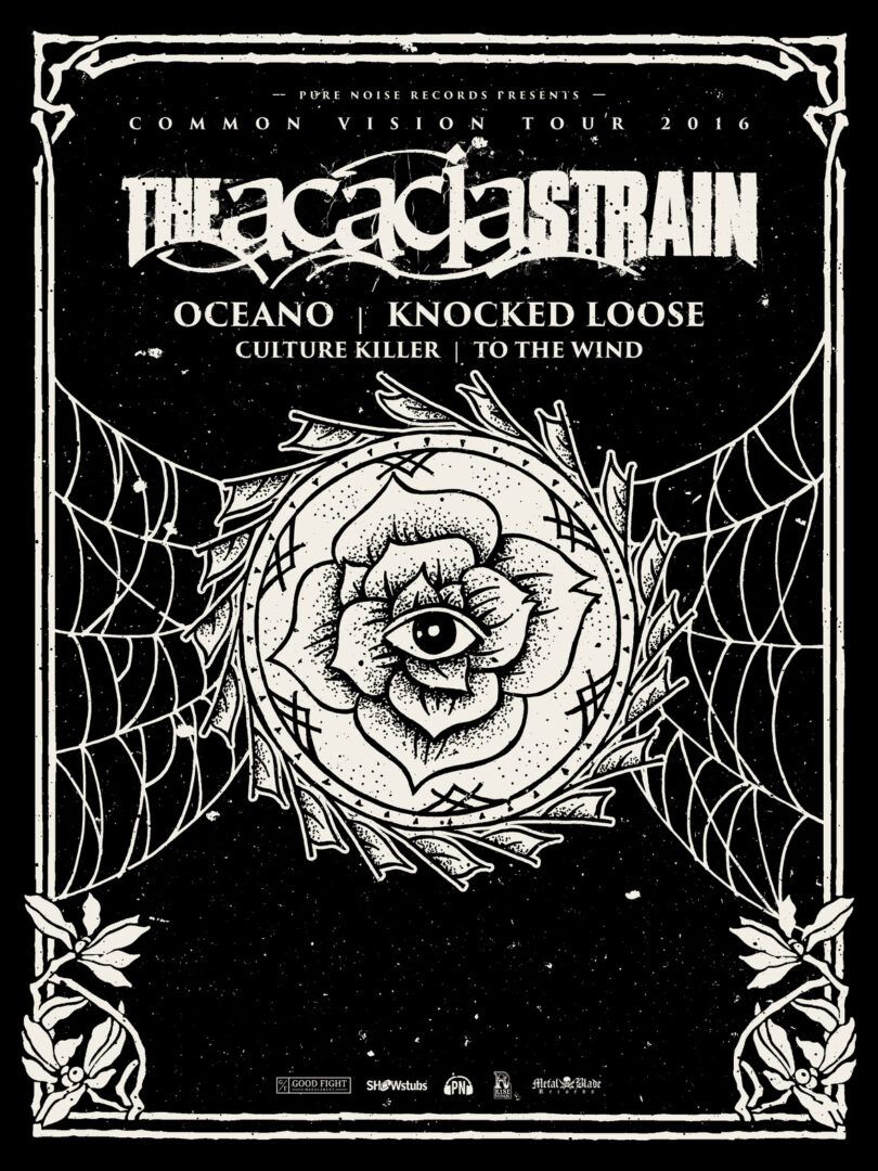 The Acacia Strain - U.S. Common Vision Tour - 2016 Tour Poster