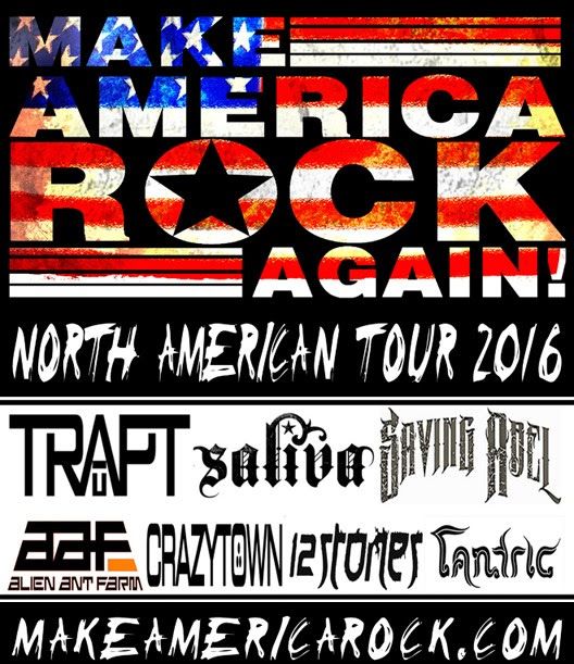 U.S. Make America Rock Again Tour - 2016 Tour Poster