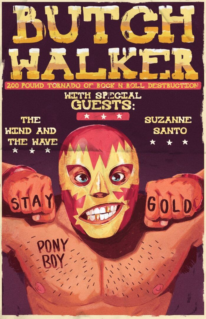 Butch Walker - 200 Pound Tornado of Rock N Roll Destruction Tour - poster