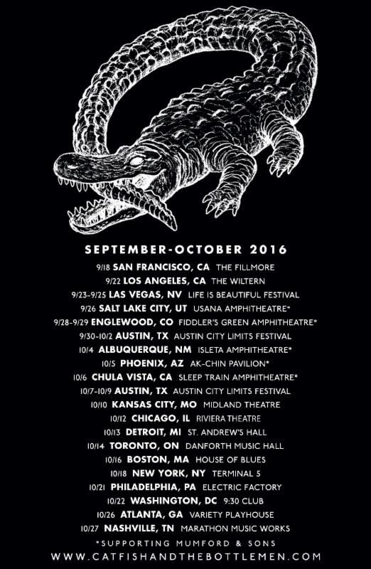 Catfish and the Bottlemen - Fall North American Tour - 2016 Tour Poster