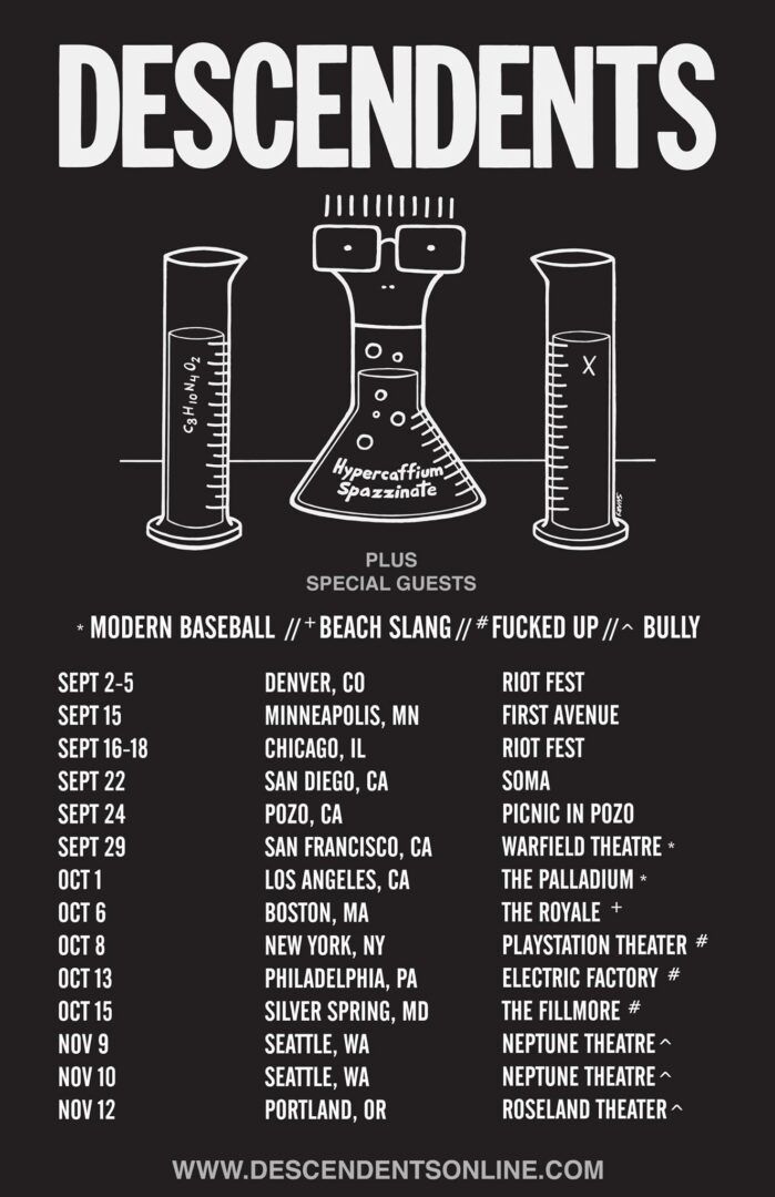 Descendents - U.S. Tour - 2016 Tour Poster