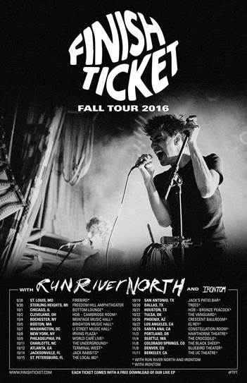 Finish Ticket - Fall U.S. Tour - 2016 Tour Poster