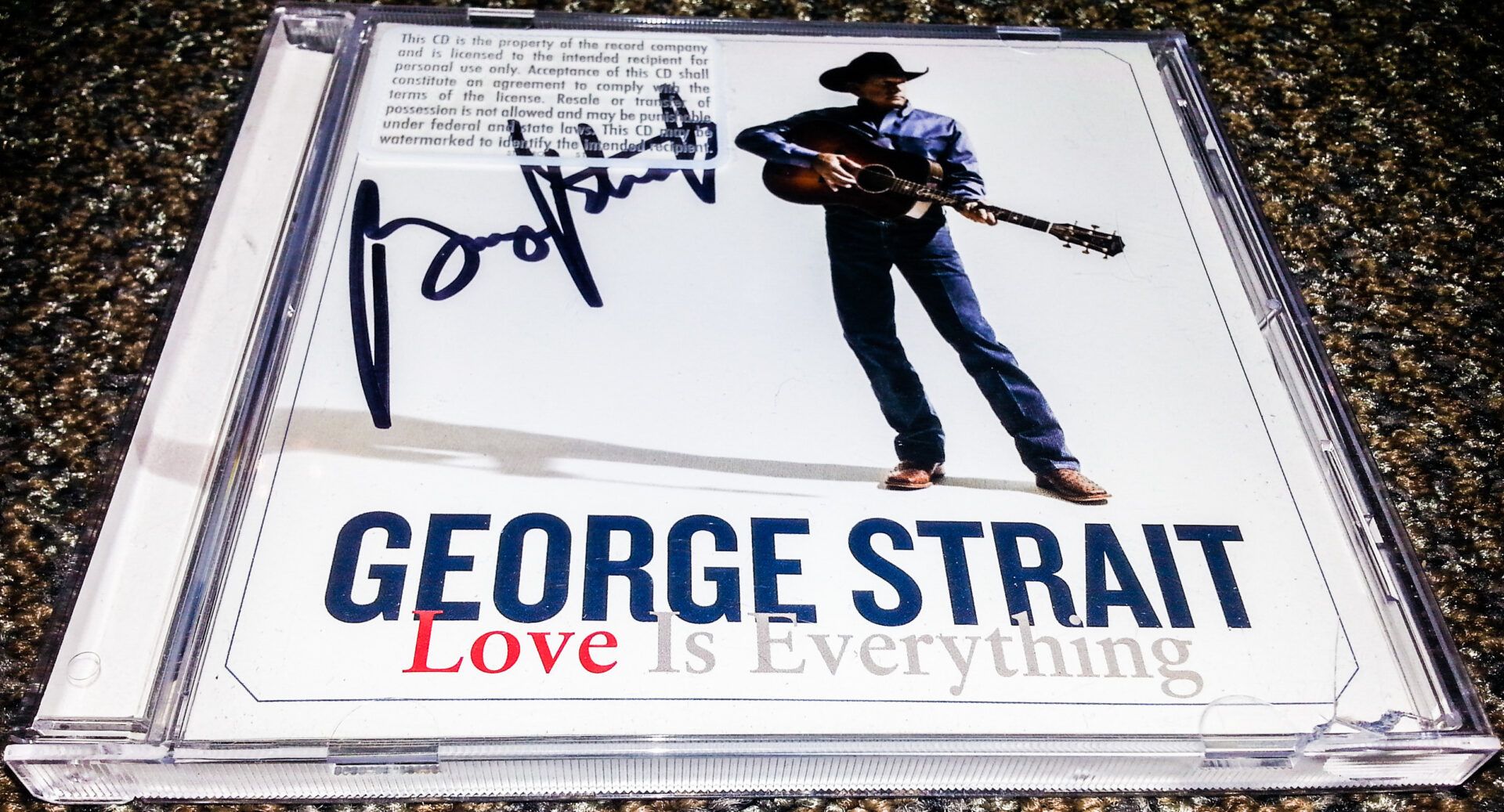 George Strait Signed CD - Contest