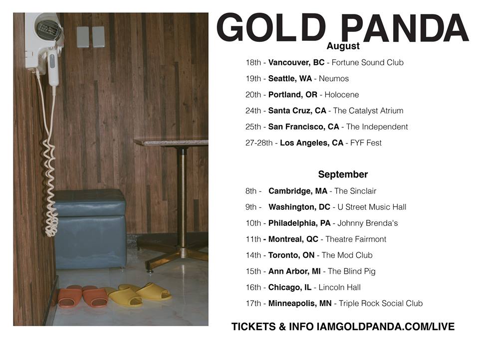 Gold Panda - North American Tour - poster