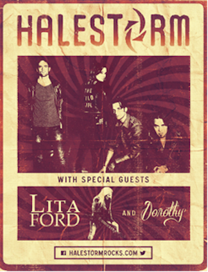 Halestorm - North American Fall Tour - poster