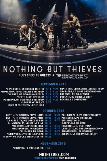 Nothing But Thieves - Fall U.S. Tour - poster