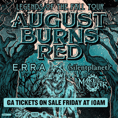 August Burns Red - Legends of the Fall Tour - poster