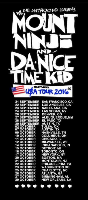 Die Antwoord - Mount Ninji and Da Nice Time Kid Tour - poster