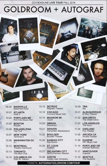 Goldroom and Autograf - Fall North American Tour - 2016 Tour Poster
