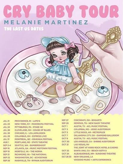 Melanie Martinez - U.S. Cry Baby Tour - poster