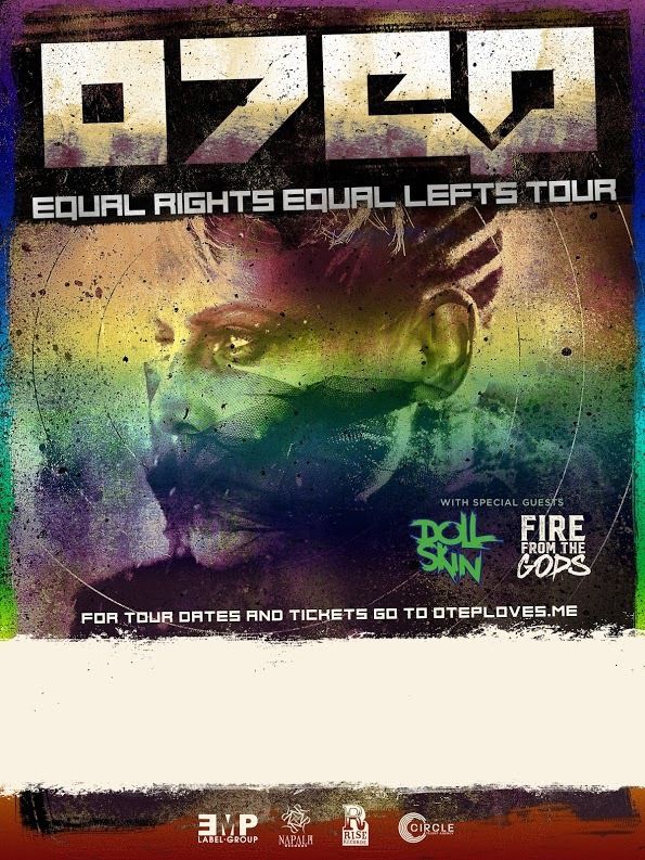 Otep - U.S. Equal Rights Equal Lefts Tour - 2016 Tour Poster