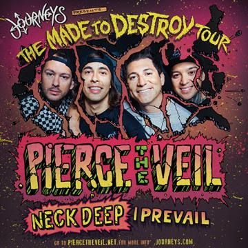 Pierce The Veil - The Made To Destroy Tour - poster