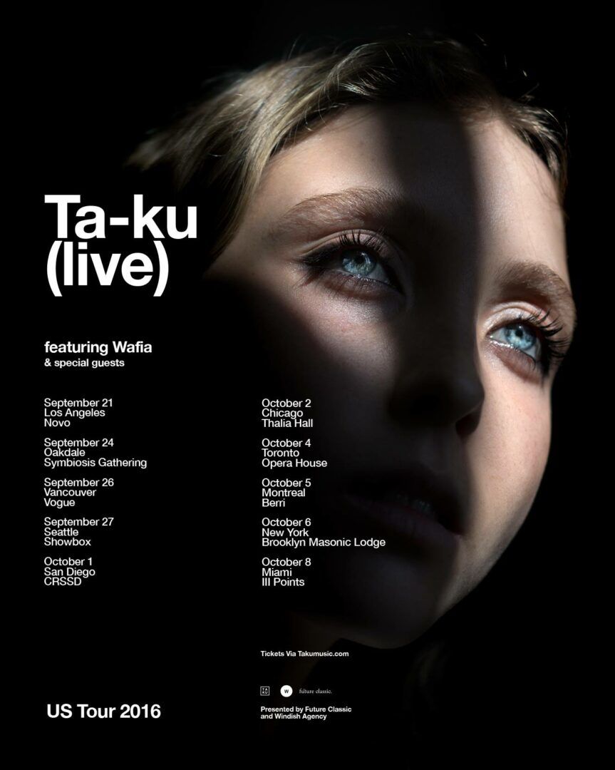 Ta-ku - Fall North American Tour - 2016 Tour Poster