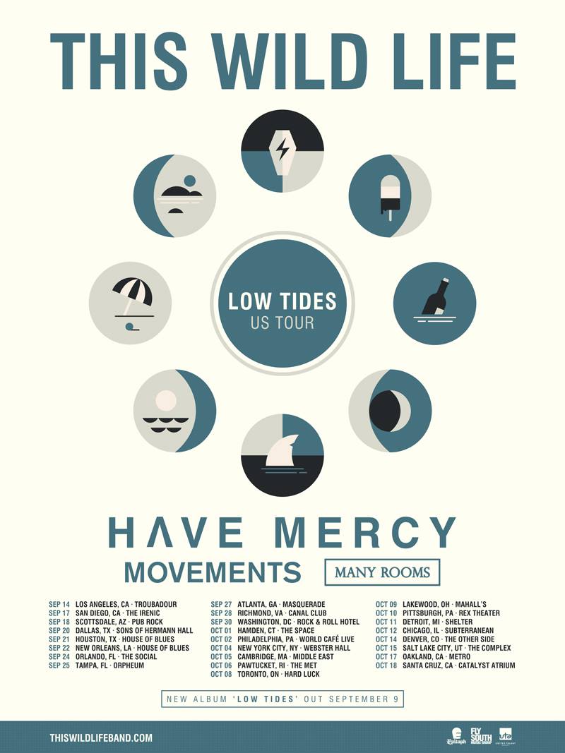 This Wild Life - North American Low Tides Tour - 2016 Tour Poster