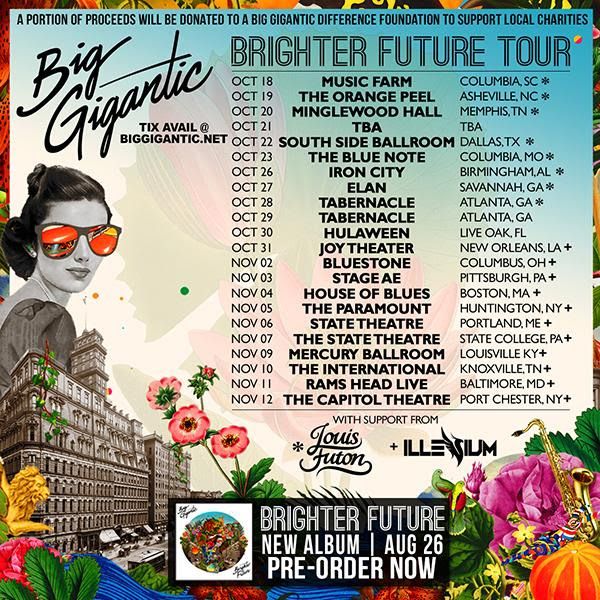 Big Gigantic - U.S. Brighter Future Tour - 2016 Tour Poster