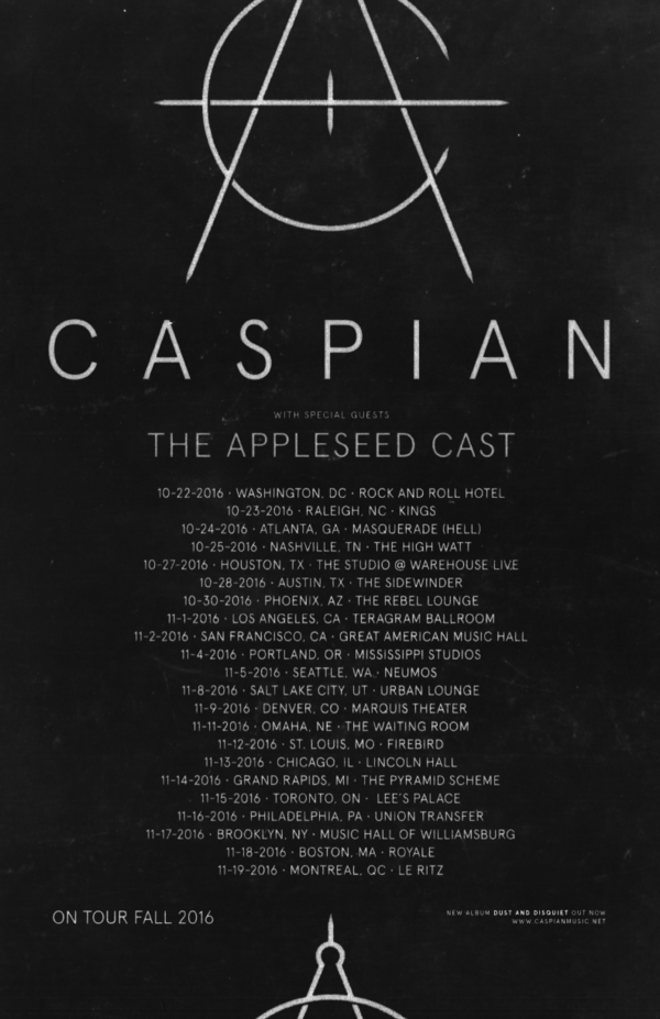 Caspian - North American Fall Tour - poster