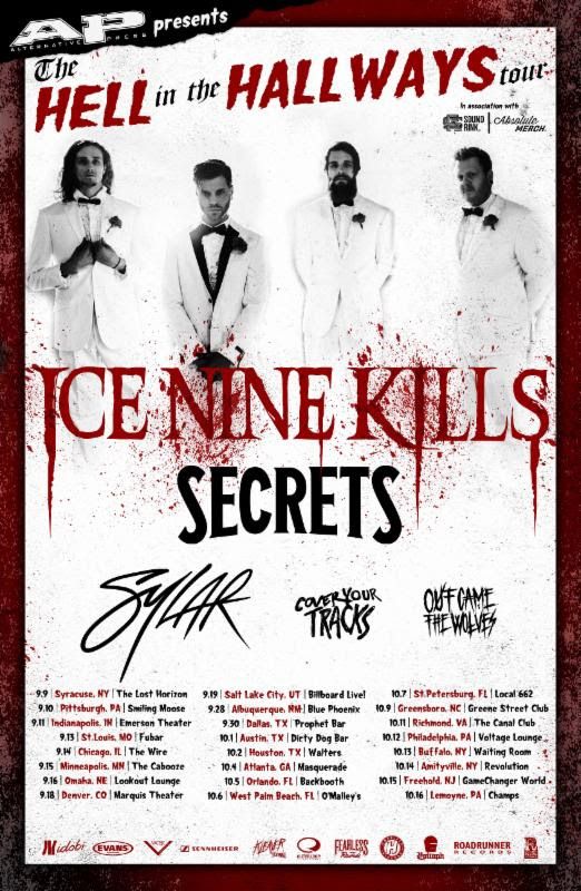 Ice Nine Kills -The Hell in the Hallways Tour - poster