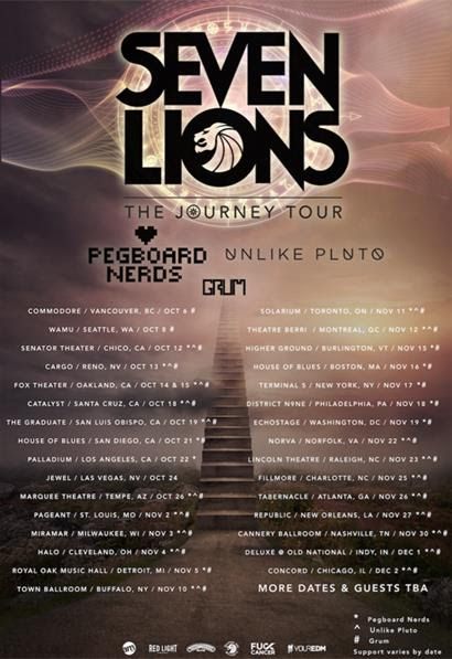 Seven Lions - North American The Journey Tour - 2016 Tour Poster