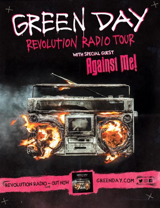 green-day-north-american-revolution-radio-tour-2017-tour-poster